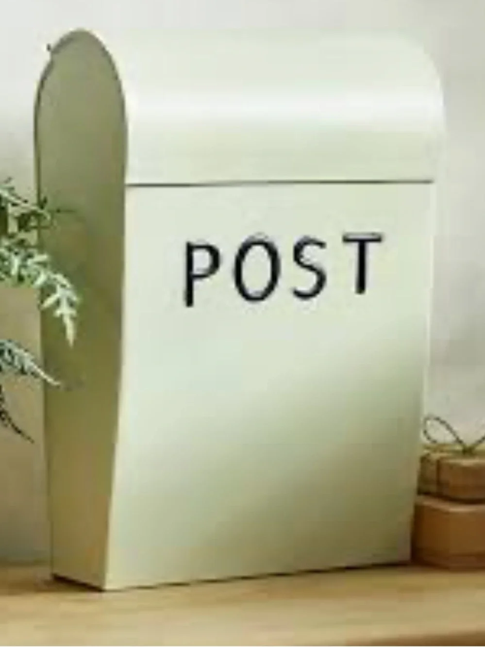 Anthropologie Terrain Vintage Steel Post Box Mailbox NWT